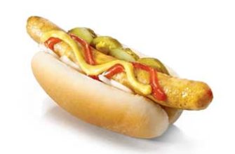 hot dog v kfs menju