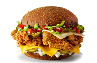 Dvojnoj Temnyj burger v KFC