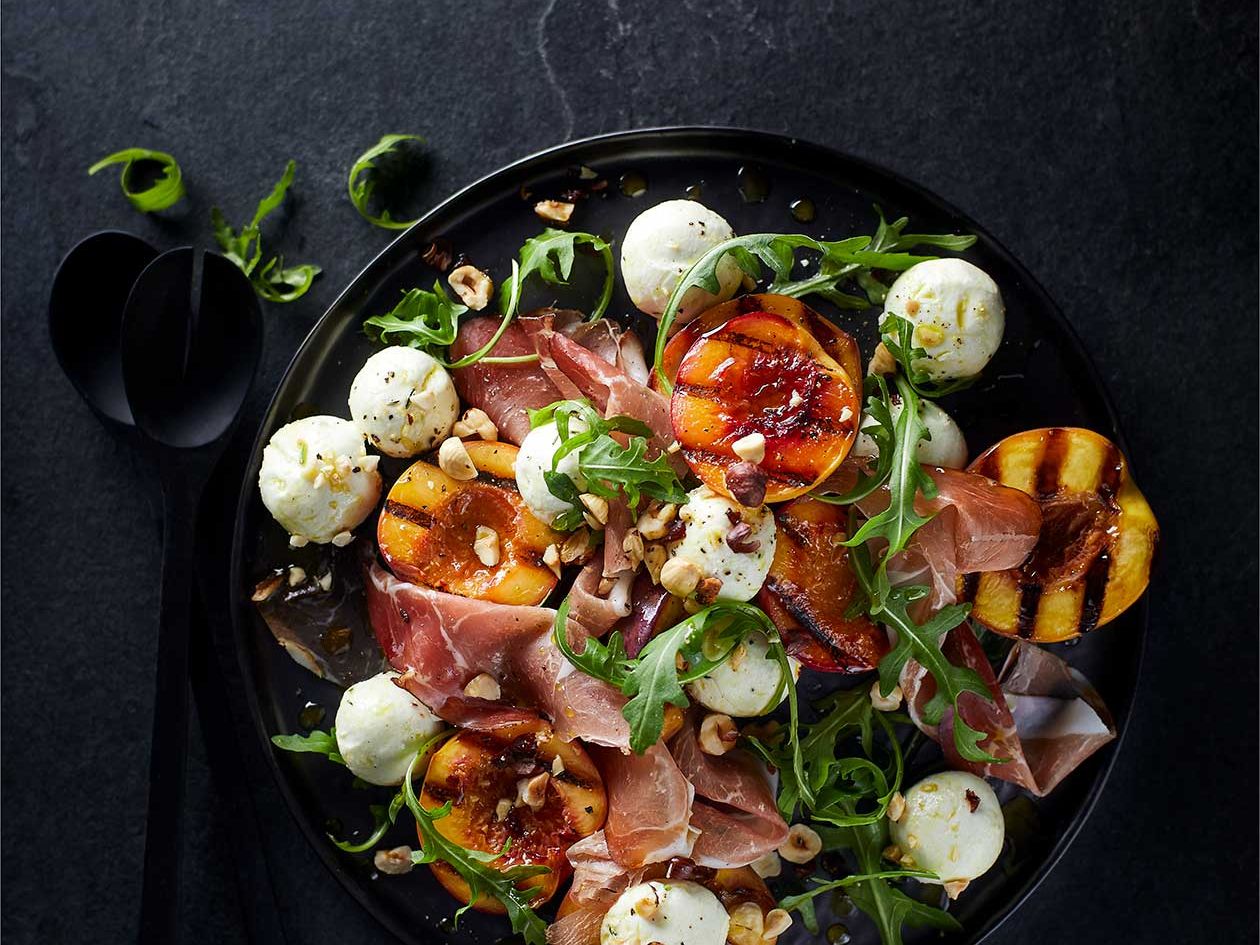 Ingredients You'll Need for Grilled Salmon with Nectarines and Goat Cheese