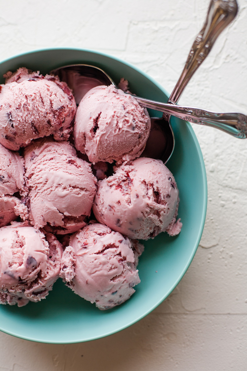 Ingredients for Cherry Ice Cream