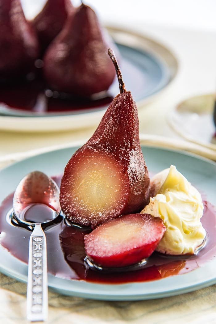 Ingredients for Red Wine Poached Pears