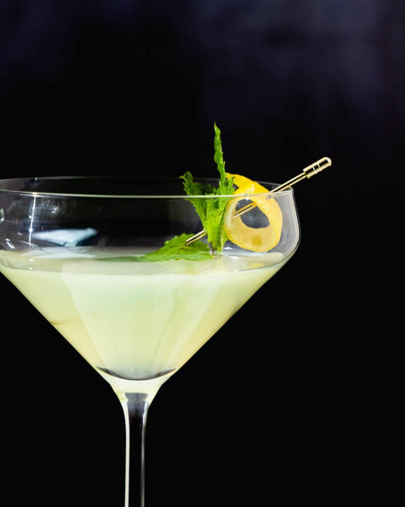 Ingredients for the Southside Cocktail