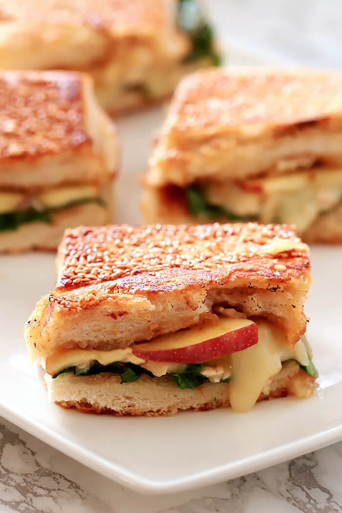 How to Make a Granola Crusted Apple and Turkey Panini