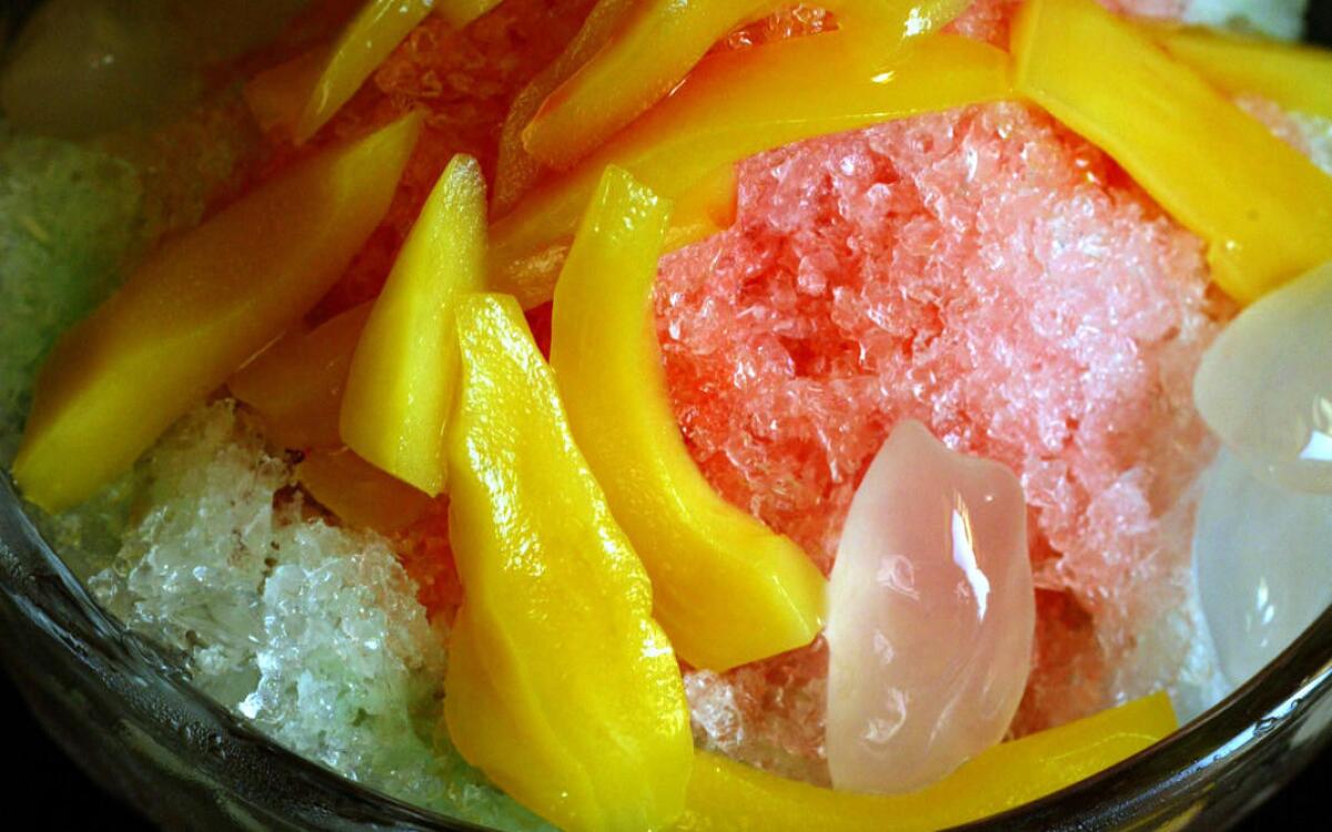 3. Storing the shaved ice